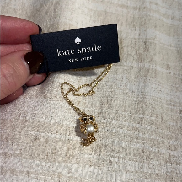 Kate Spade Gold Owl Pendant Necklace - Picture 1 of 5